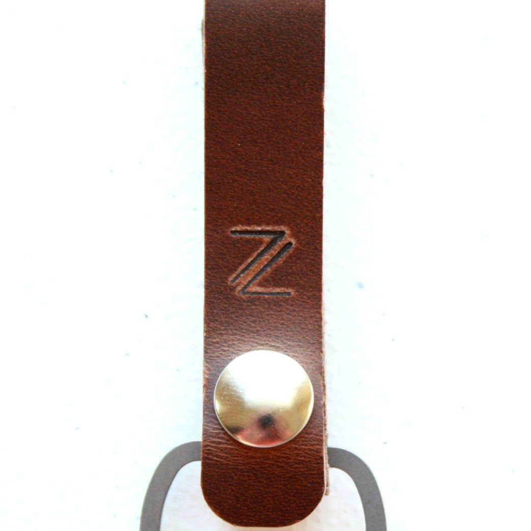 Leather Keychain for Belt or Bag - Made in the USA