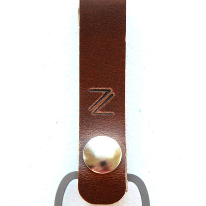 Leather Keychain for Belt or Bag - Made in the USA