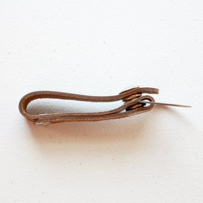 Leather Keychain for Belt or Bag - Made in the USA