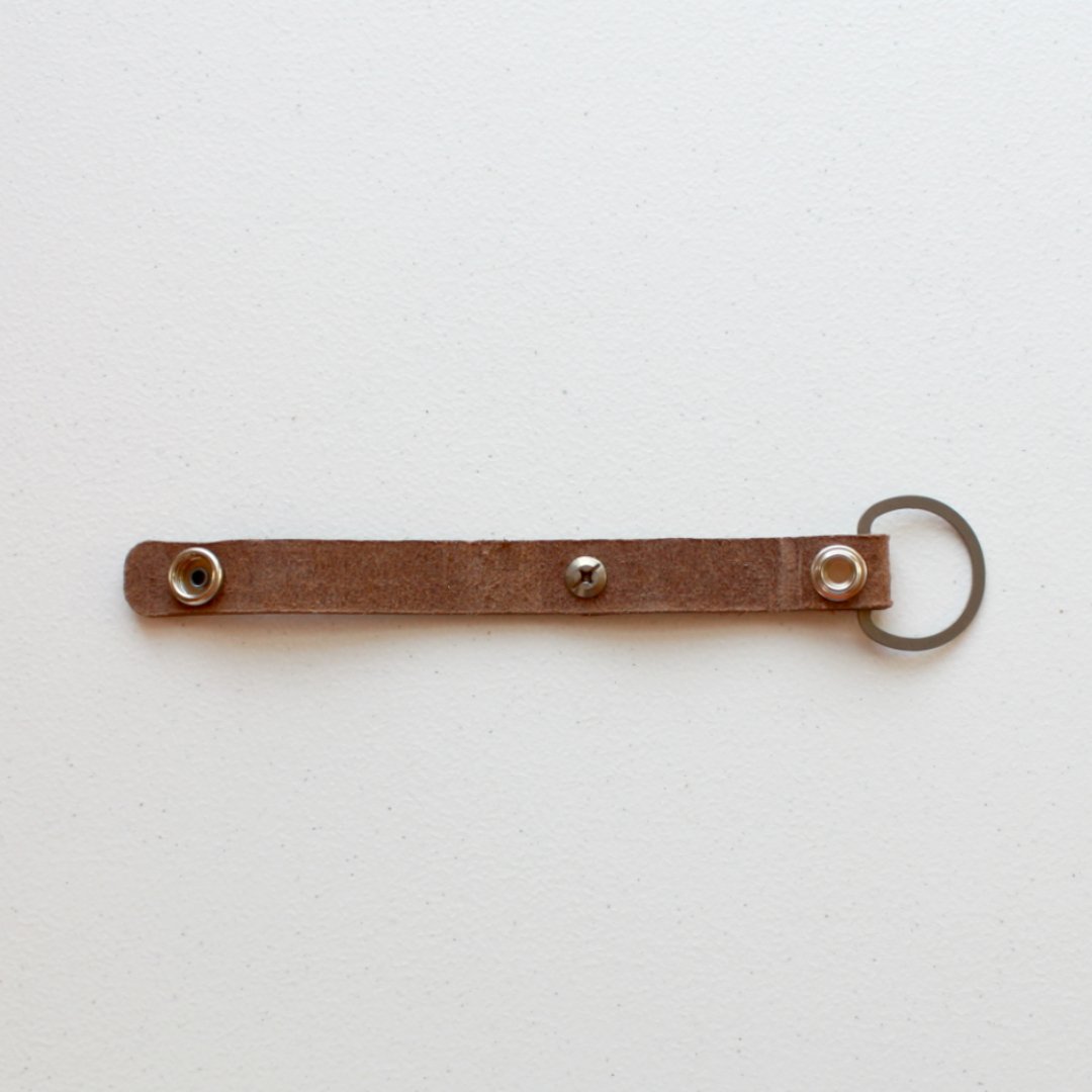Leather Keychain for Belt or Bag - Made in the USA