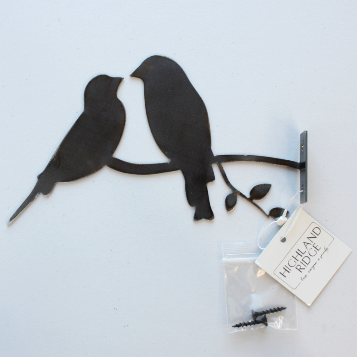 Love Birds Metal Bird Statue - Made in the USA