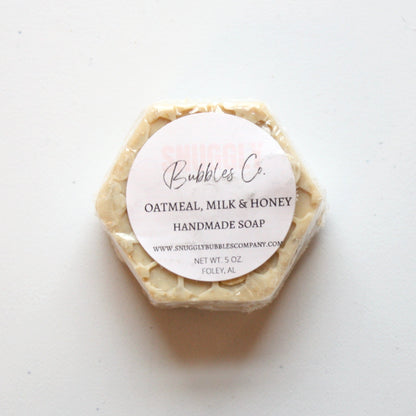 Oatmeal Milk and Honey Bubbly Handmade Soap - Made in the USA
