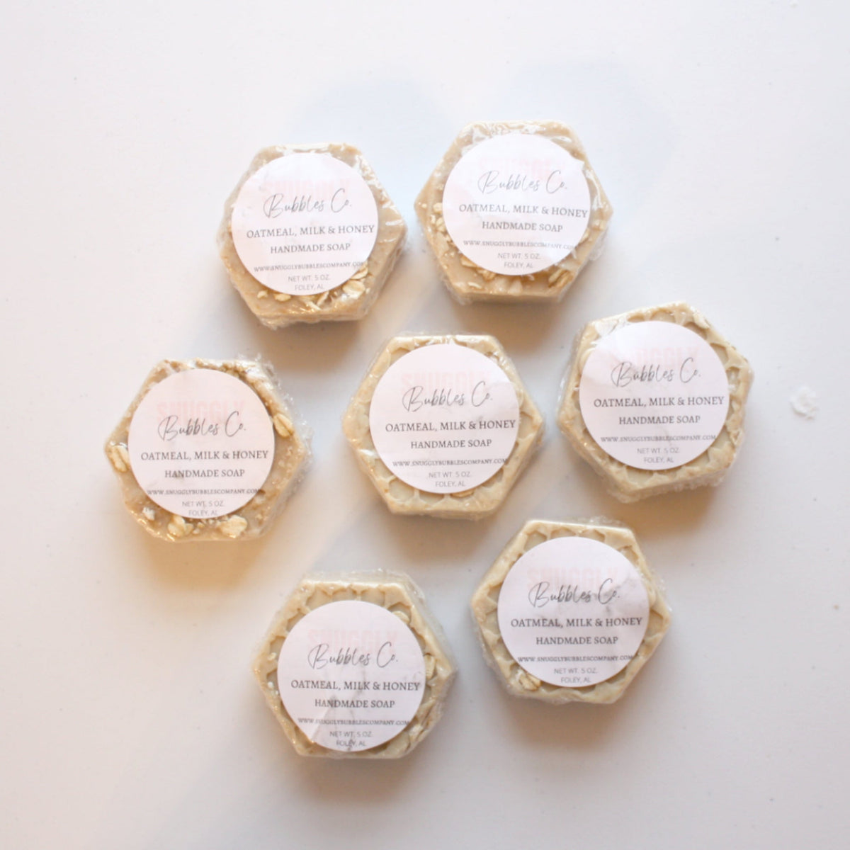 Oatmeal Milk and Honey Bubbly Handmade Soap - Made in the USA