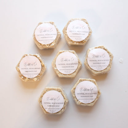 Oatmeal Milk and Honey Bubbly Handmade Soap - Made in the USA