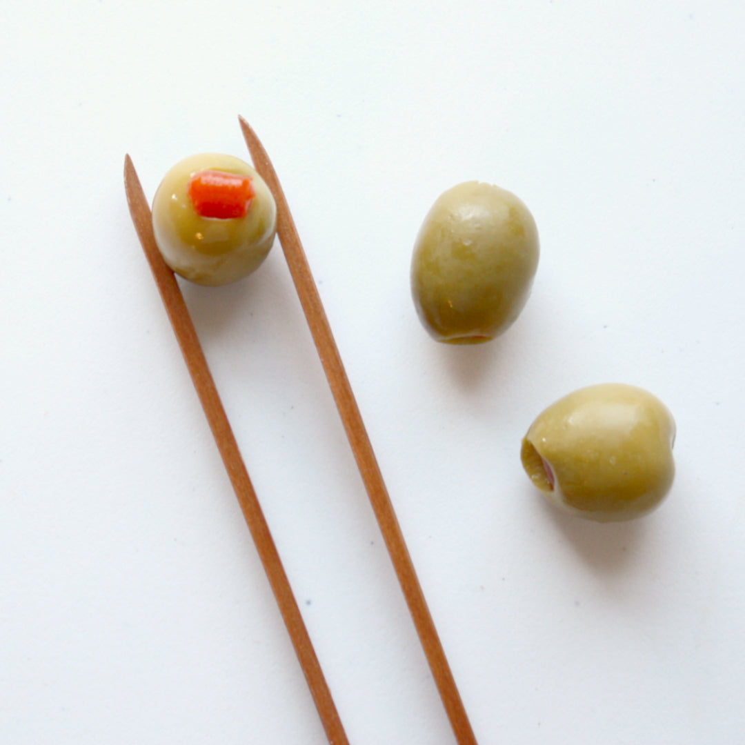 Handmade Wooden Olive Tongs - Made in the USA