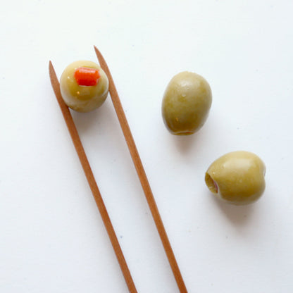 Handmade Wooden Olive Tongs - Made in the USA