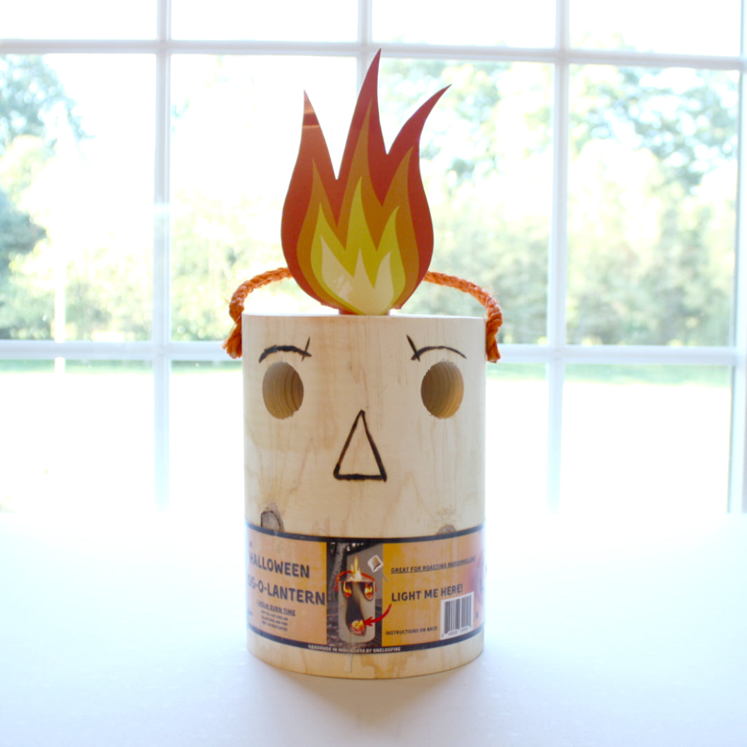 OneLogFire - Halloween Log-O-Lantern - Made in the USA