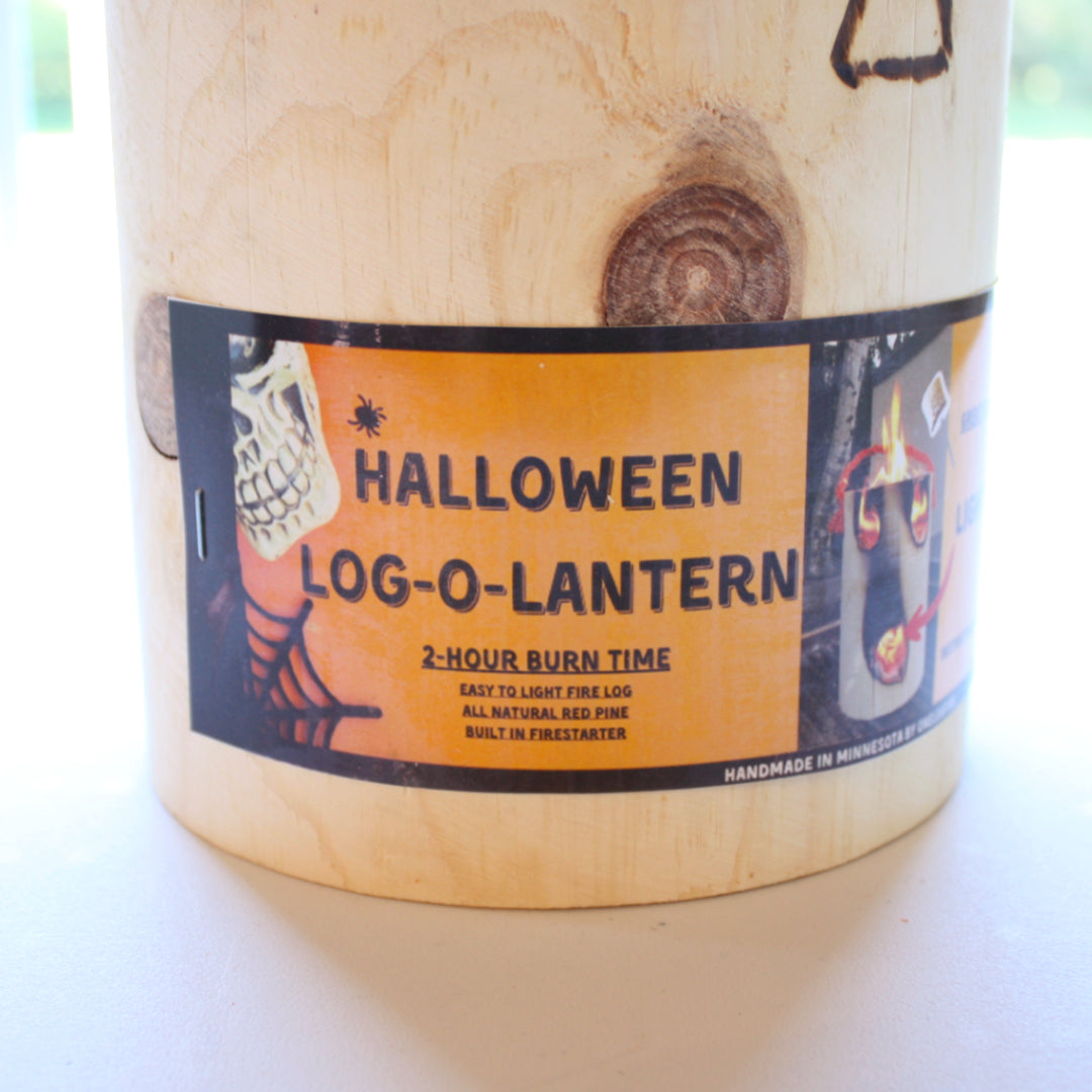 OneLogFire - Halloween Log-O-Lantern - Made in the USA