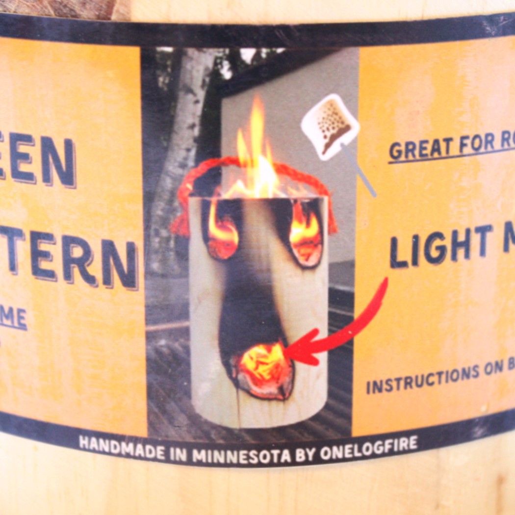 OneLogFire - Halloween Log-O-Lantern - Made in the USA