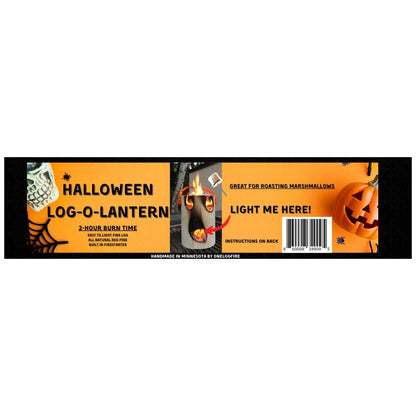 OneLogFire - Halloween Log-O-Lantern - Made in the USA
