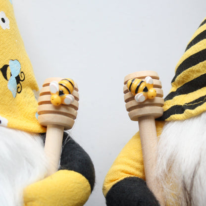 Pair of Handmade Bee Gnome Brothers - Made in the USA