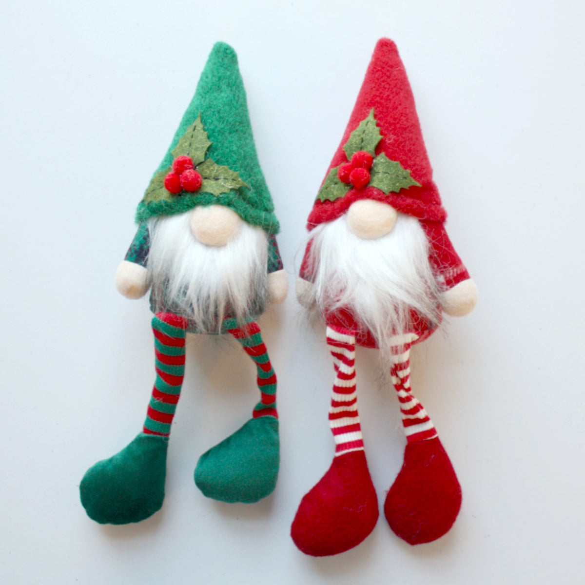 Pair of Handmade Christmas Gnome Brothers - Made in the USA