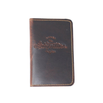 Handcrafted Leather Passport Cover - And so the Adventure Begins - Made in the USA