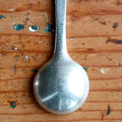 Pewter Salt Cellar and Spoon - Made in the USA