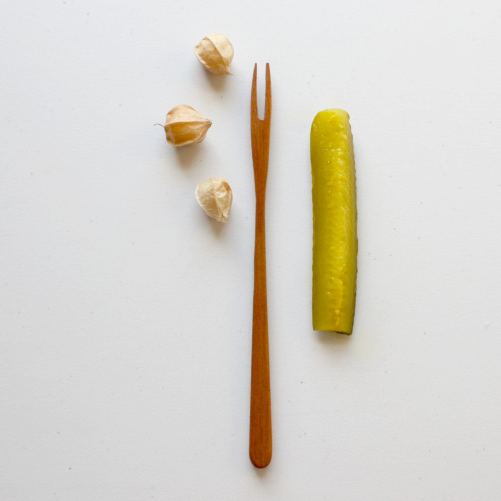 Handmade Wooden Pickle Fork - Made in the USA