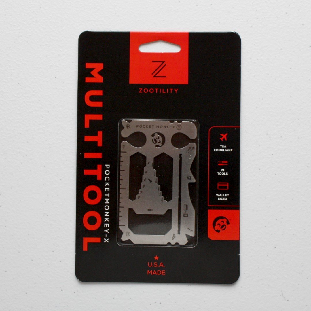 PocketMonkey X - Credit Card Multi Tool - Made in the USA