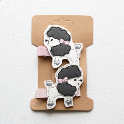 Hair Clips - Poodles - Made in the USA