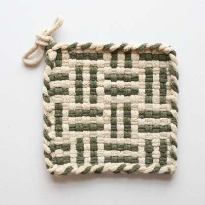 Cotton Handwoven Potholders - Made in the USA