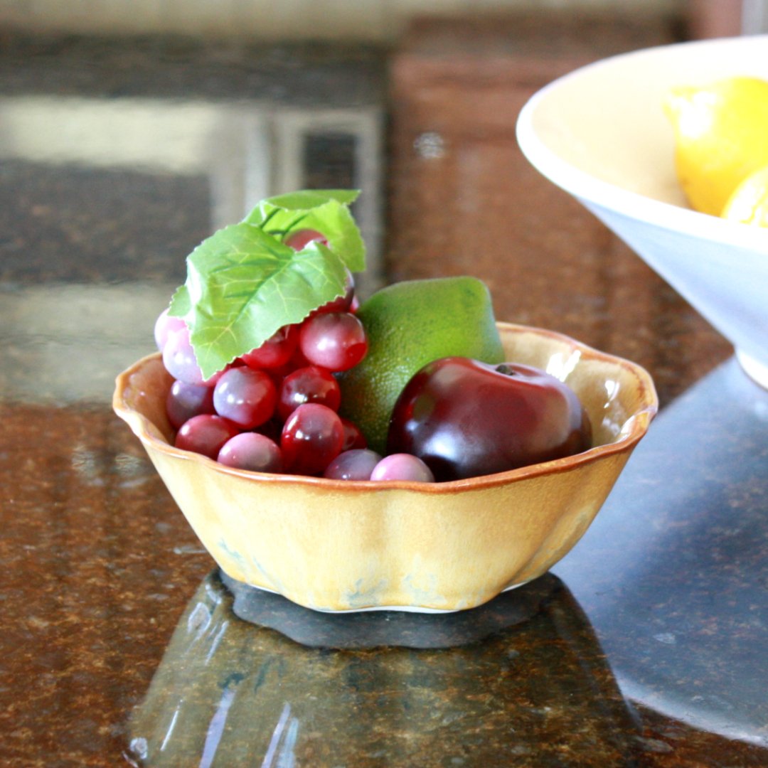 Stoneware Small Rippled Bowl - Made in the USA