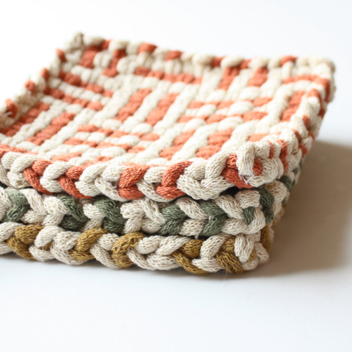Cotton Handwoven Potholders - Made in the USA