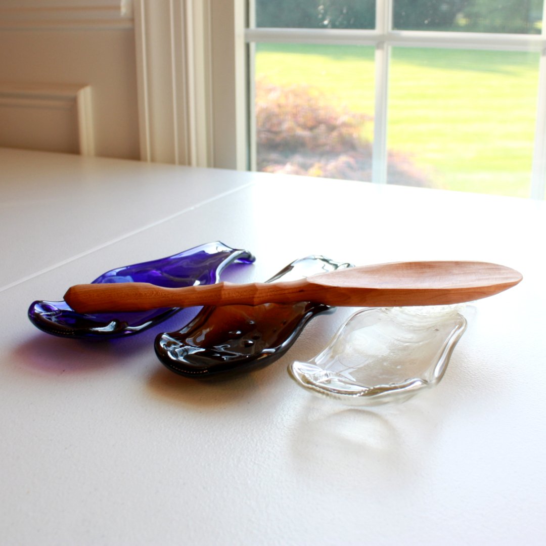 Upcycled Beer Bottle Spoon Rest - Made in the USA