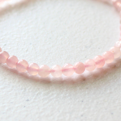 Rose Quartz Crystal Energy Stretch Bracelet - Made in the USA