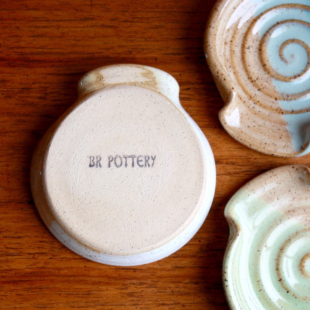 Pottery Spoon Rest - Made in the USA
