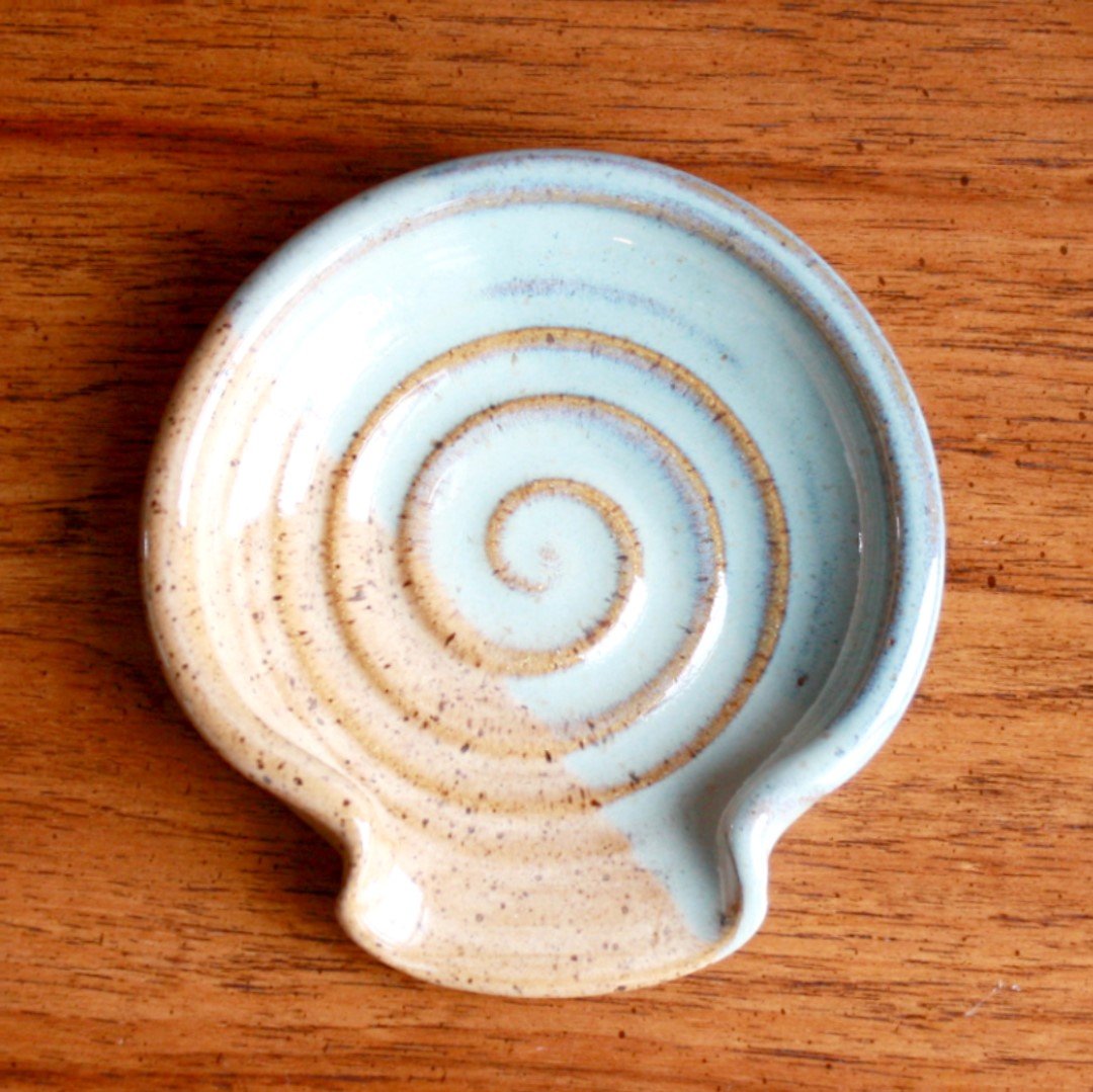 Pottery Spoon Rest - Made in the USA