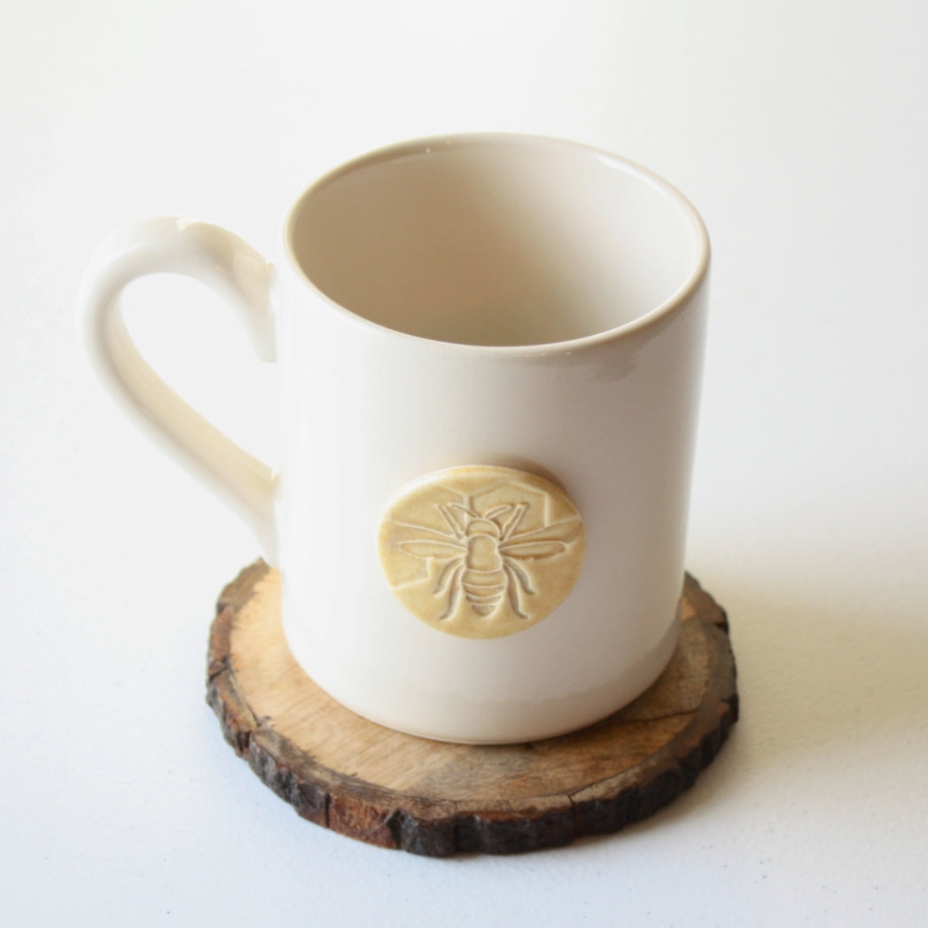 Stoneware Bee Mug - 12 oz - Made in the USA