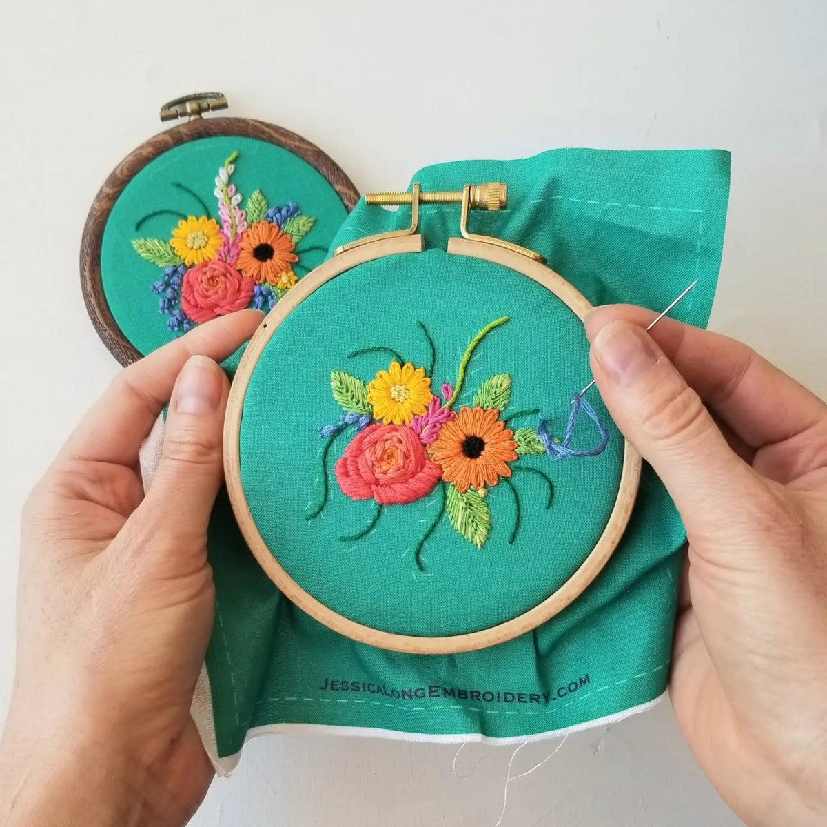 Embroidery Kit - Summer Wedding Flowers - Made in the USA