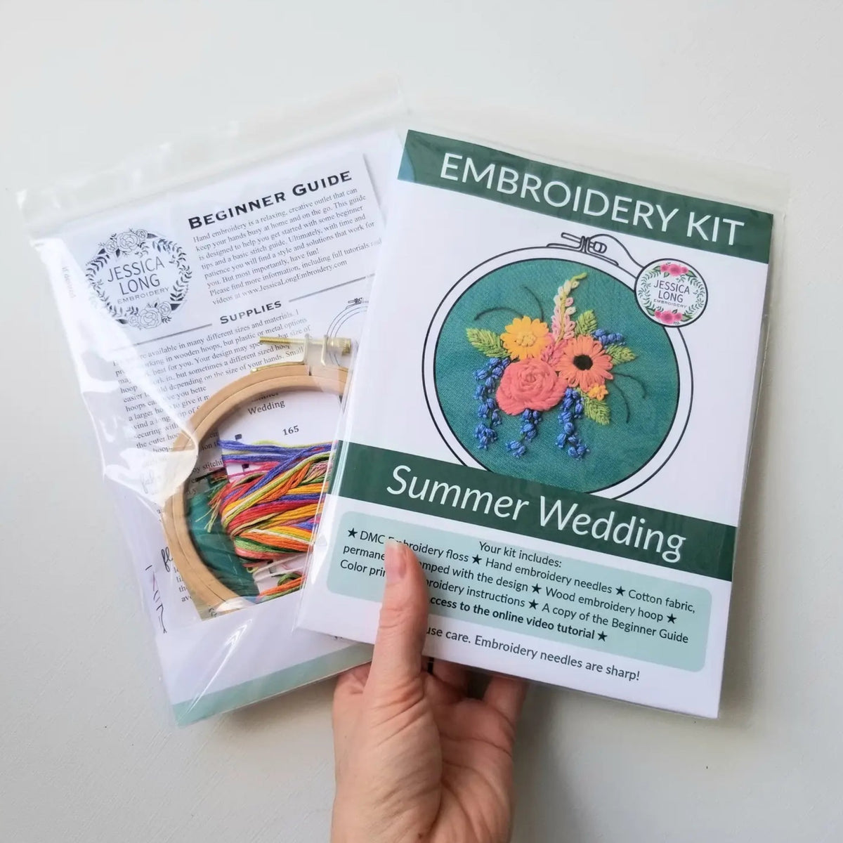 Embroidery Kit - Summer Wedding Flowers - Made in the USA