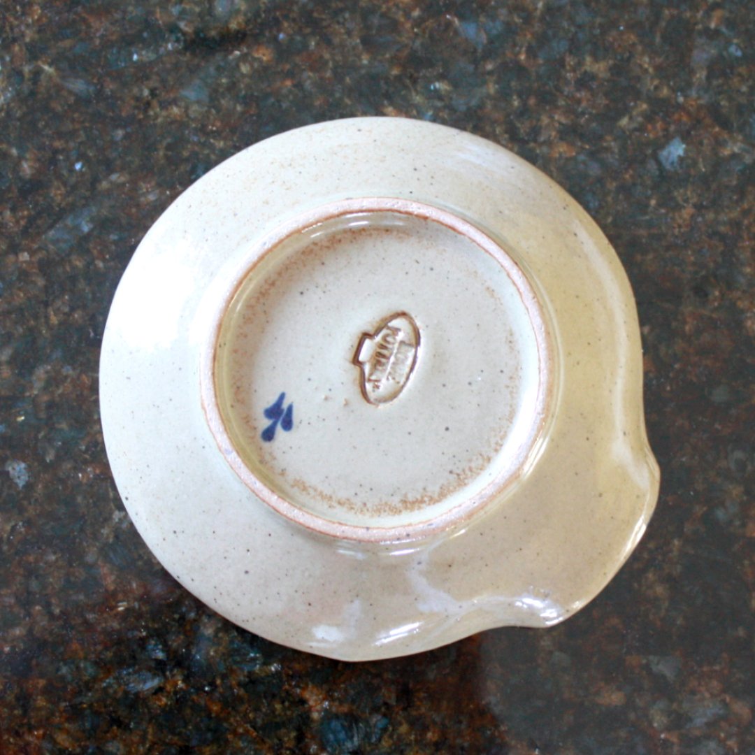 Sunflower Hand Painted Pottery Spoon Rest - Made in the USA