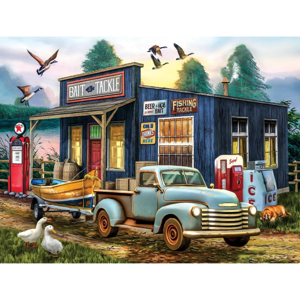 The Early Bird Catches the Fish Puzzle - Made in the USA