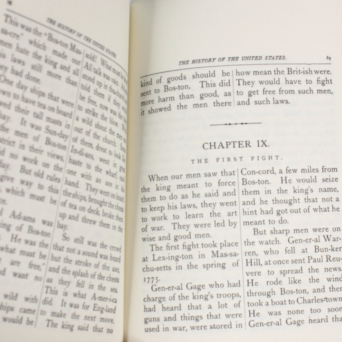 The History of the U.S. Told in One Syllable Words - Made in the USA