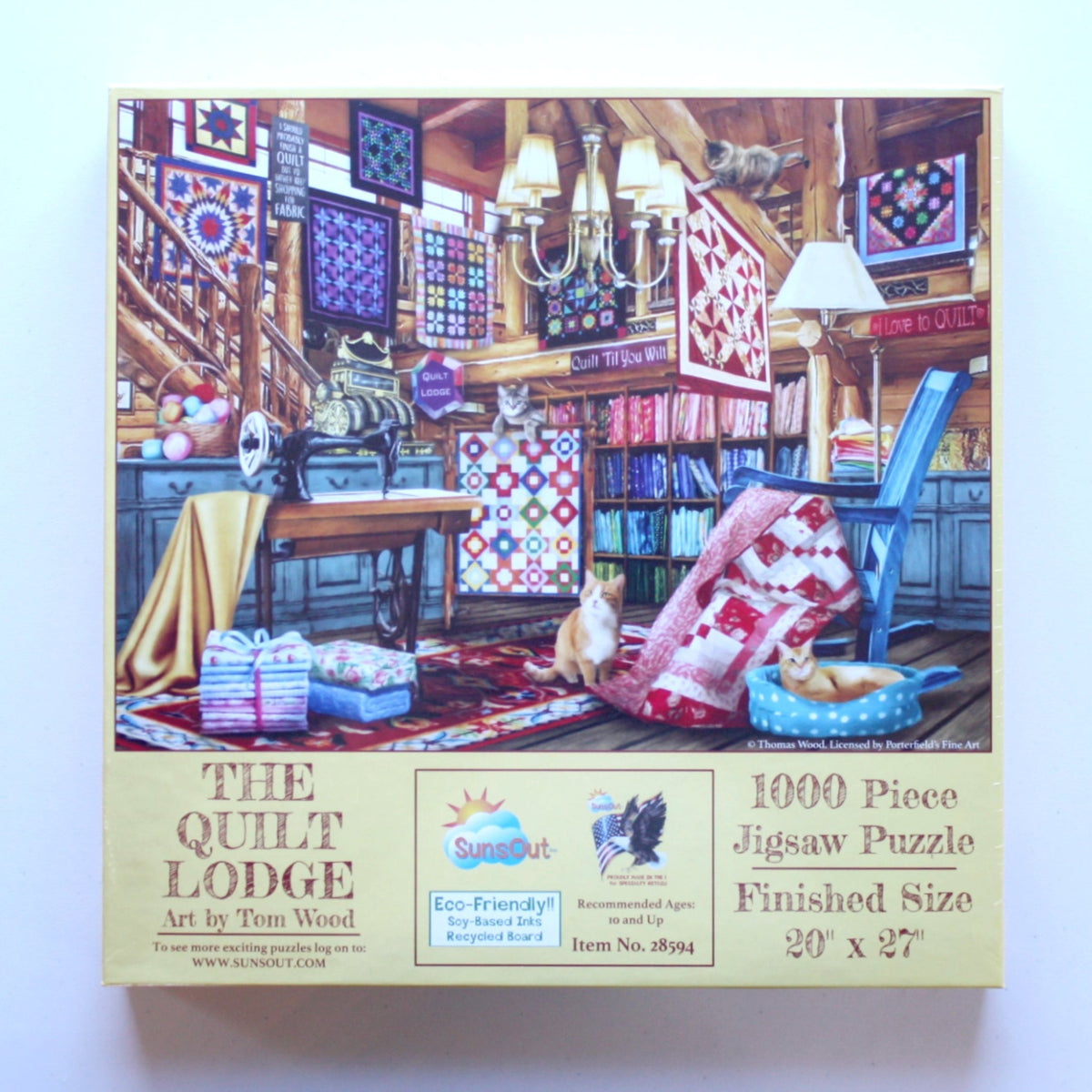 The Quilt Lodge Puzzle - Made in the USA