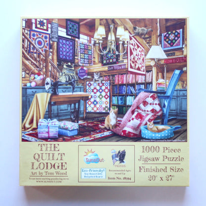The Quilt Lodge Puzzle - Made in the USA
