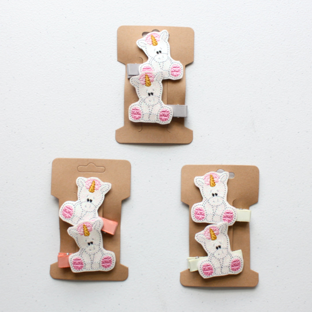 Hair Clips - Unicorns - Made in the USA