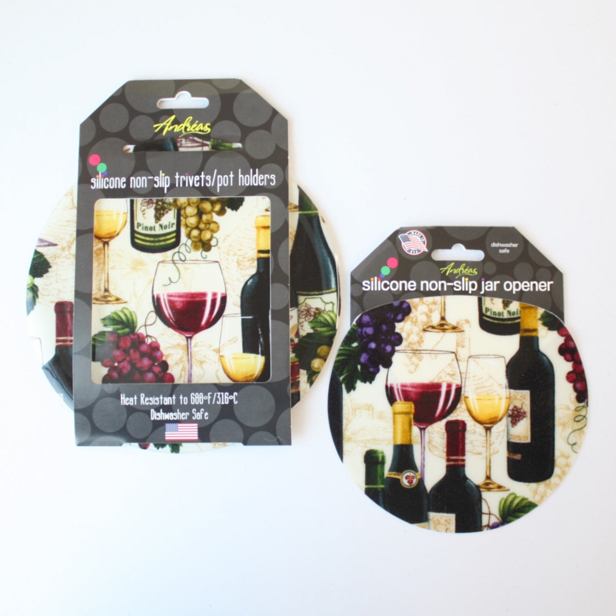 Silicone Trivets and Jar Openers - Vineyard - Made in the USA