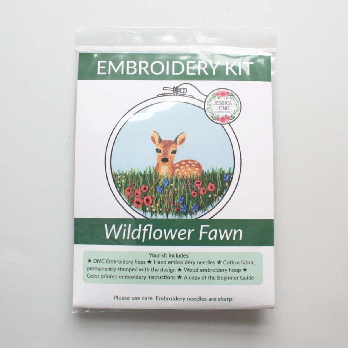 Embroidery Kit - Wildflower Fawn - Made in the USA