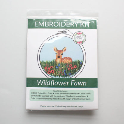 Embroidery Kit - Wildflower Fawn - Made in the USA