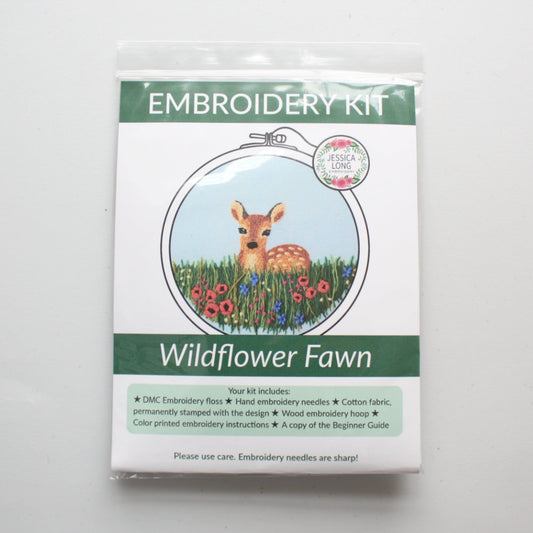 Embroidery Kit - Wildflower Fawn - Made in the USA