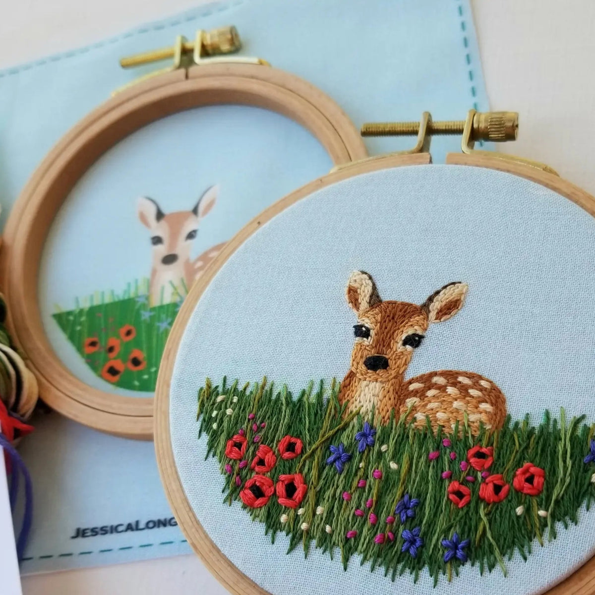 Embroidery Kit - Wildflower Fawn - Made in the USA