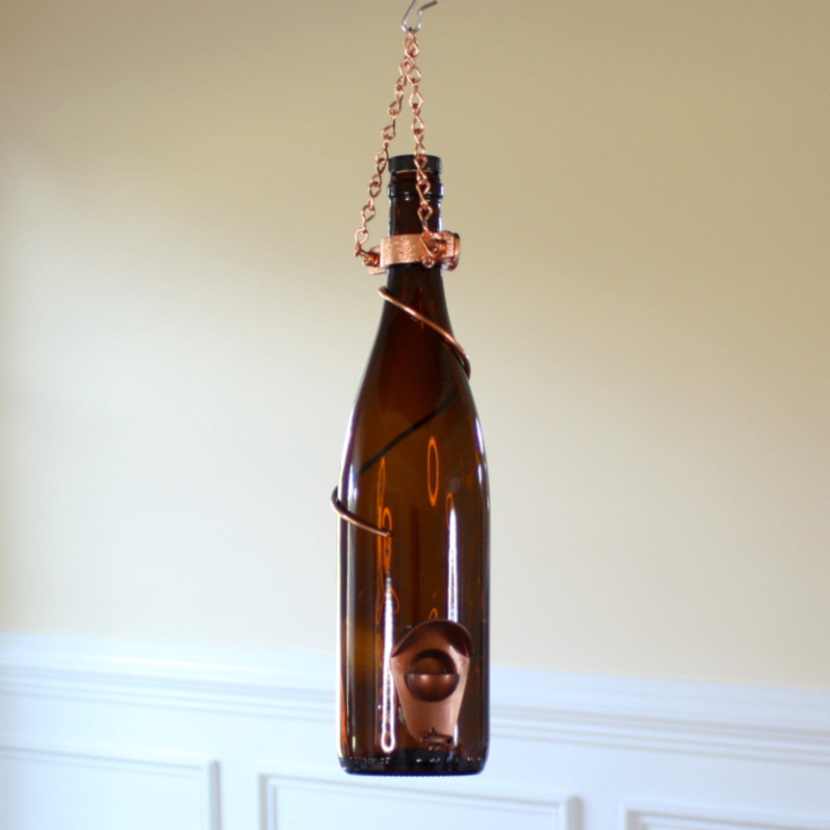 Wine Bottle Bird Feeder - Made in the USA