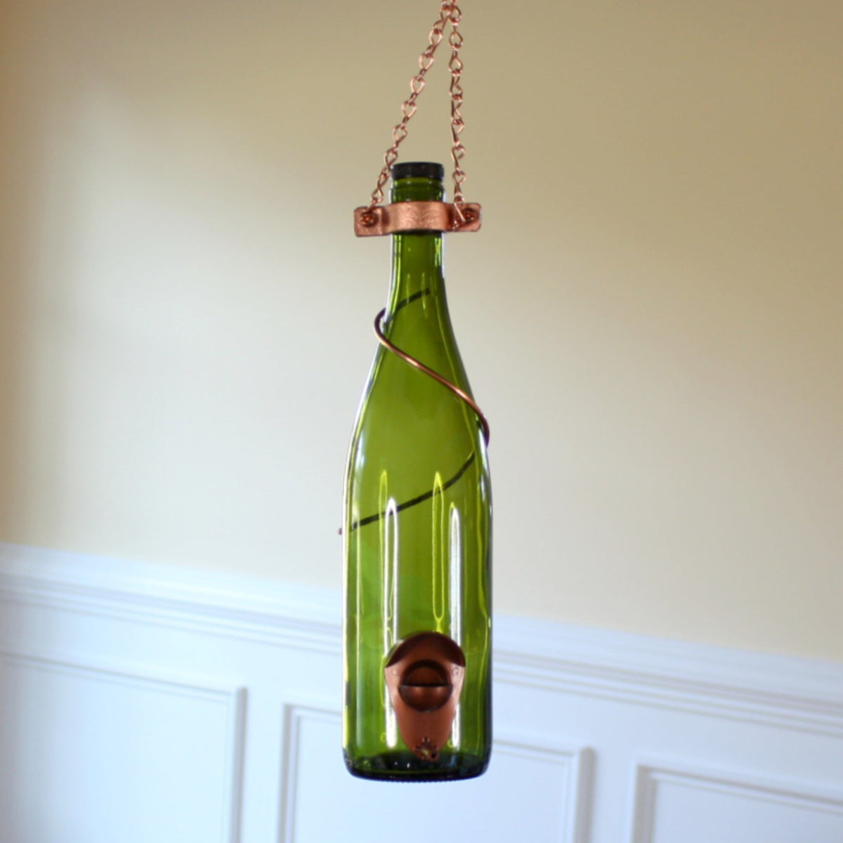 Wine Bottle Bird Feeder - Made in the USA