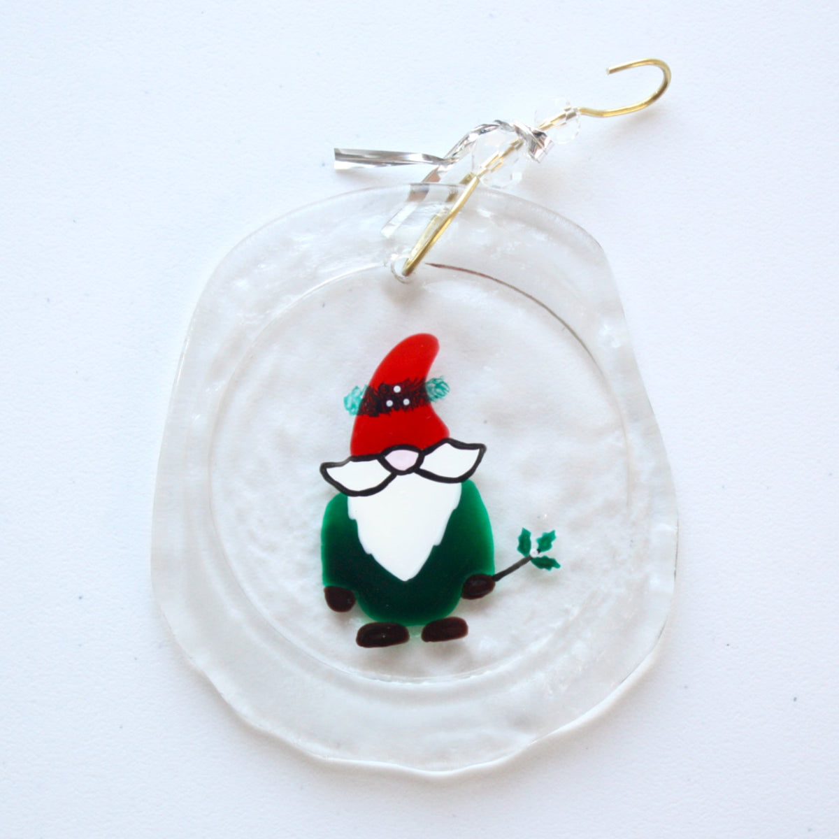 Wine Bottle Glass Ornaments - Made in the USA