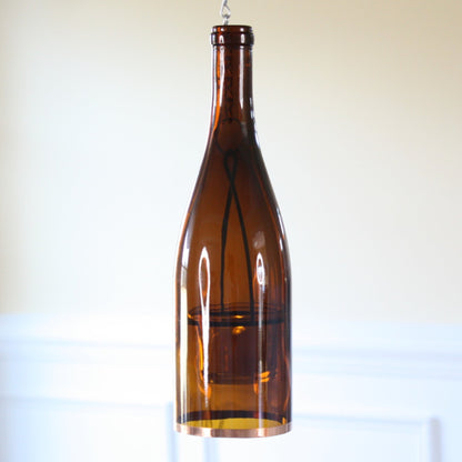 Wine Bottle Hanging Votive Holder - Made in the USA