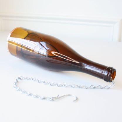 Wine Bottle Hanging Votive Holder - Made in the USA