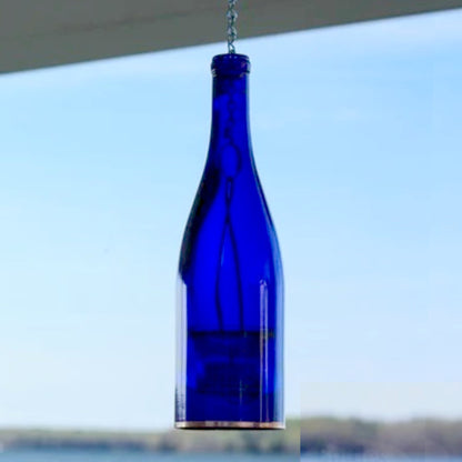 Wine Bottle Hanging Votive Holder - Made in the USA