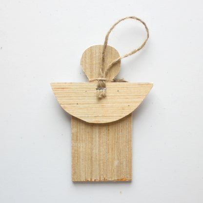 Handmade Wood Angel Ornaments - Made in the USA