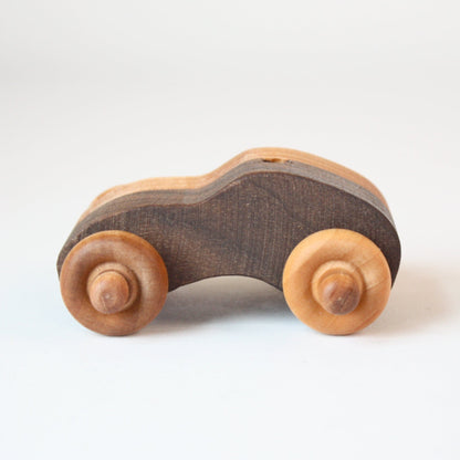 Wooden Toy 4 Car Fun Pack with Case - Made in the USA